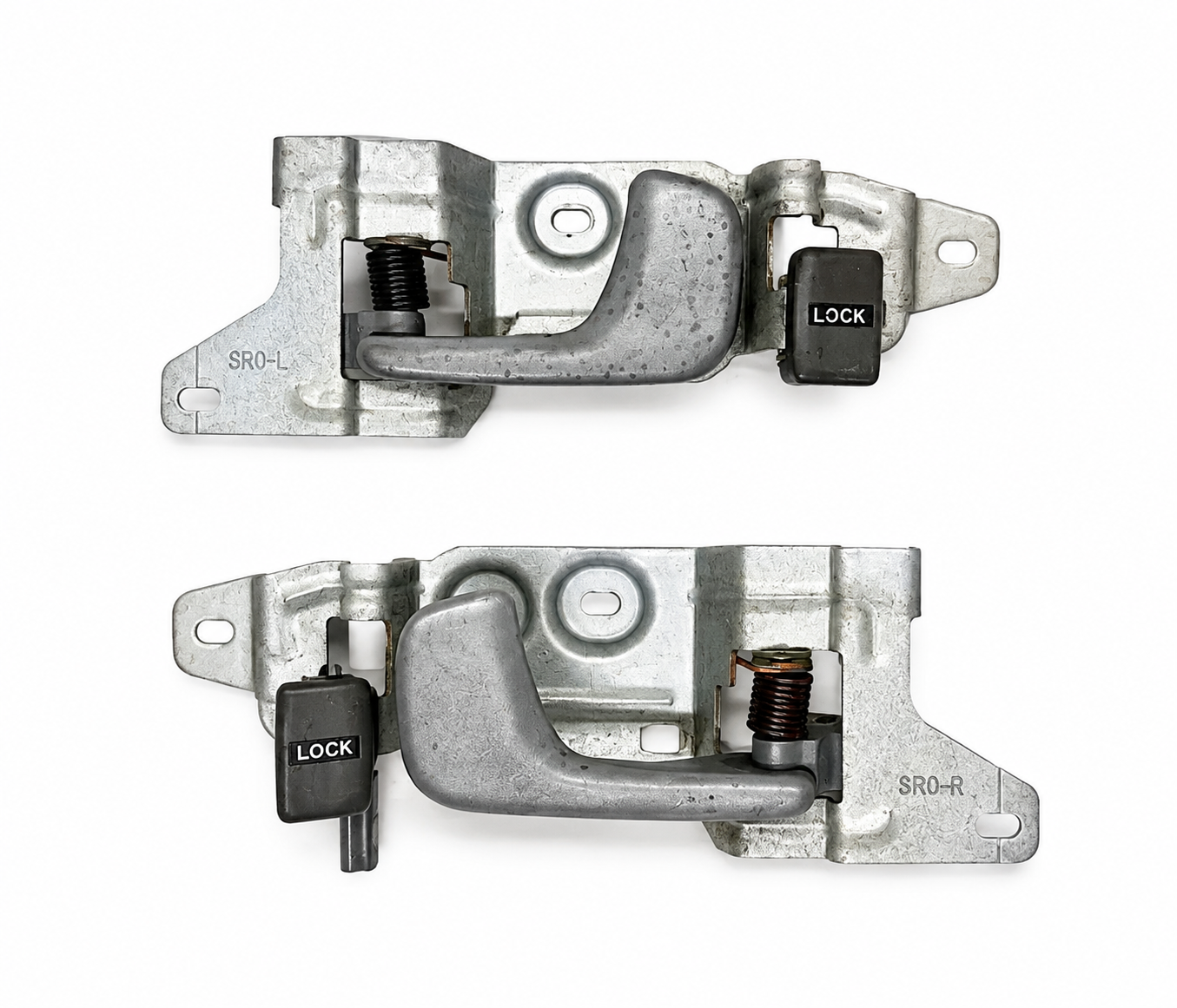 992–1995 Honda Civic OEM Inner Door Handle Pair – Gray